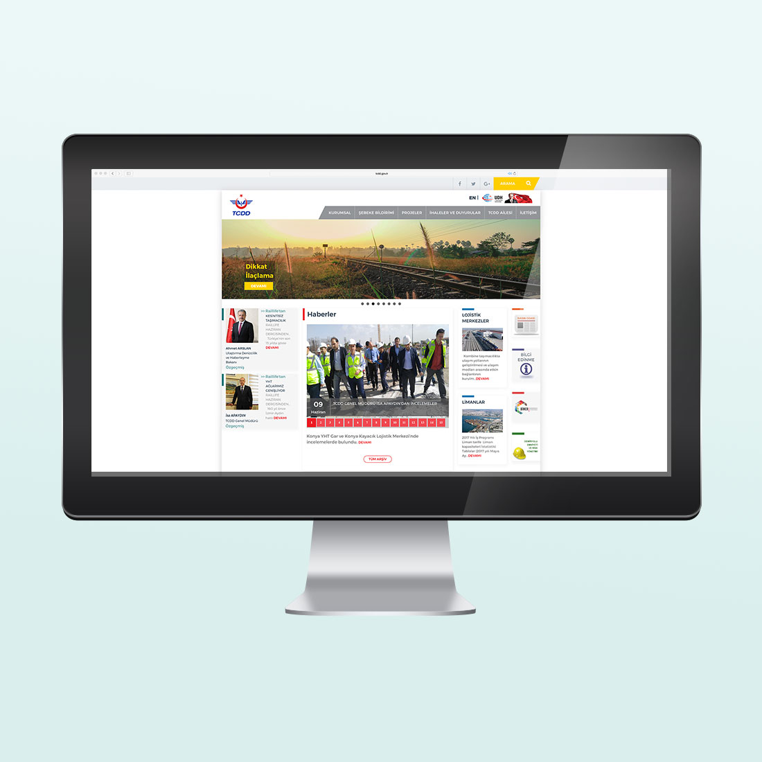 TCDD ALTYAPI WEB SAYFASI